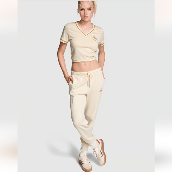 PINK Victoria's Secret Pants - Victori a Secret Ivy Fleece Slim Sweatpants New